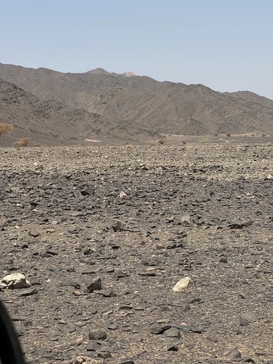 Rocky desert terrain photographed during reconnaissance at North Henai in Egypt